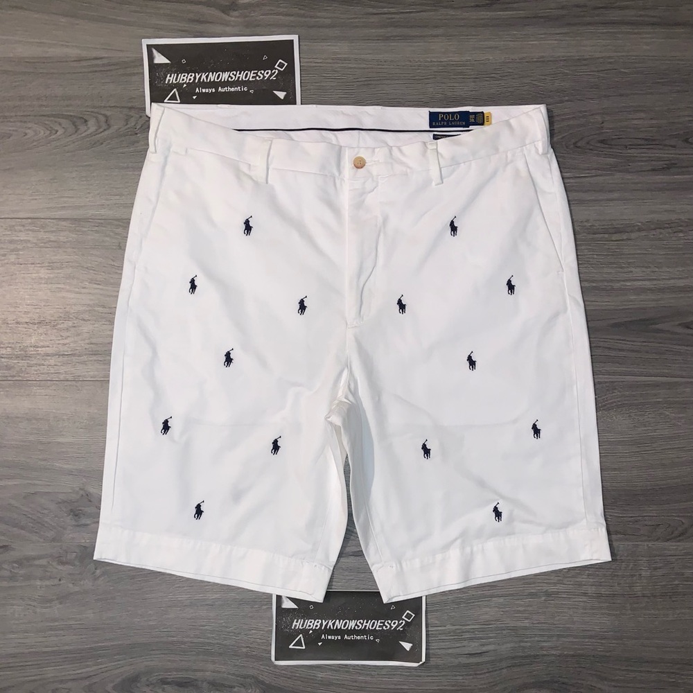 Polo Ralph Lauren Big & Tall Men's All Over Pony Stretch Classic Fit 10" Shorts